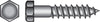 Hillman 1/2 in. X 4 in. L Hex Hot Dipped Galvanized Steel Lag Screw 25 pk
