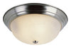 Bel Air Lighting Browns 6 in. H X 13 in. W X 13 in. L Brushed Nickel Silver Ceiling Fixture