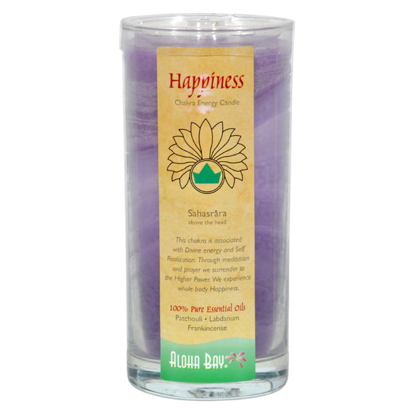 Aloha Bay - Vela en tarro con forma de chakra - Felicidad - 11 oz