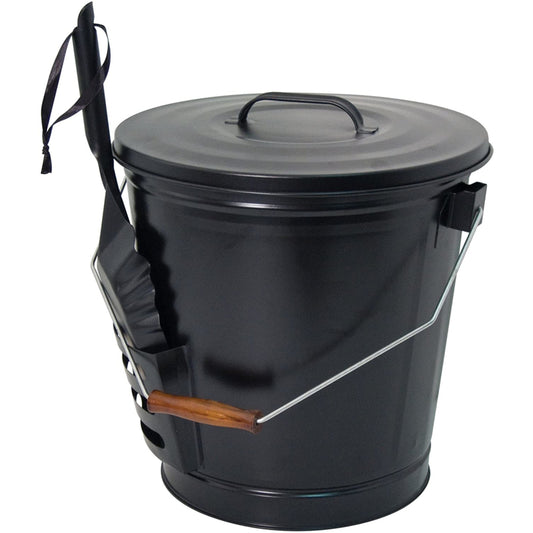 Panacea Black Matte Metal Ash Container and Shovel Set