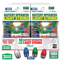 Magic Seasons LED Multicolored 10 ct String Christmas Lights 7.5 ft. (Pack of 12)
