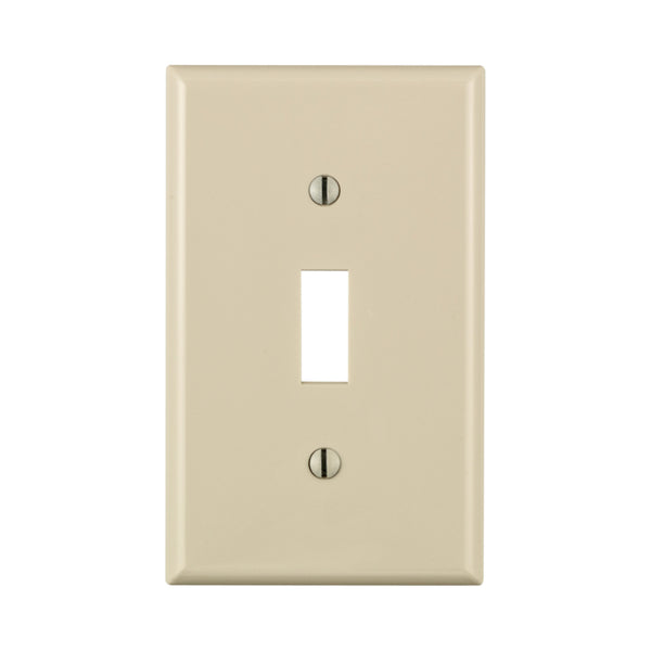 Leviton Light Almond 1 gang Nylon Toggle Wall Plate 1 pk