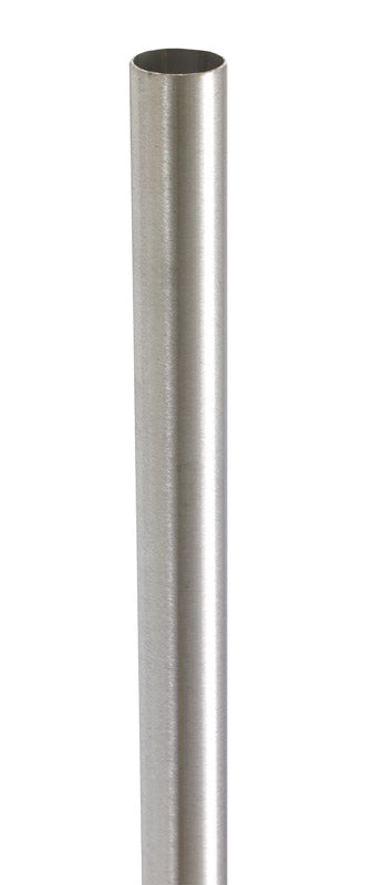 Lido 8 ft. L X 1-5/16 in. D Brushed Steel Closet Rod