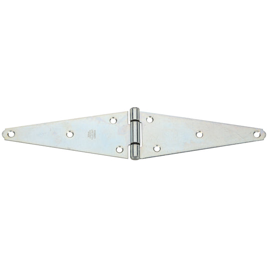National Hardware 8 in. L Zinc-Plated Heavy Strap Hinge 1 pk