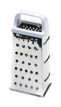 Chef Craft 3-1/2 in. W x 8 in. L Silver/White Plastic/Stainless Steel 4-Sided Pyramid Grater (Pack of 3)