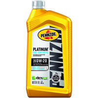 PENNZOIL Platinum 0W-20 4 Cycle Engine Synthetic Motor Oil 1 qt. (Pack of 6)