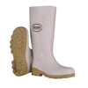 Boss Unisex PVC Plain Boots White 10 US Waterproof 1 pair 16 in.