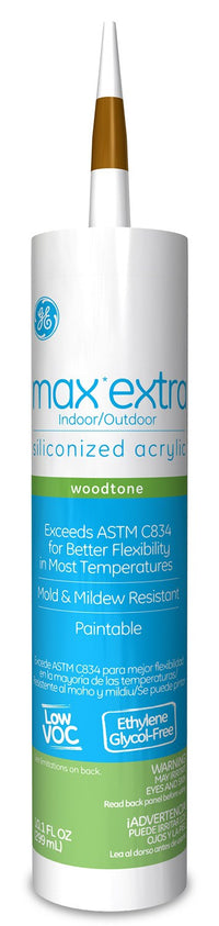 Ge Silicone Ge22640 Woodtone Max 3500 Door, Window, Siding Acrylic Sealant (Case of 12)
