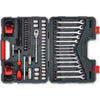 Crescent 3/8 in. drive Metric/SAE 6 and 12 Point Mechanic's Tool Set 128 pc