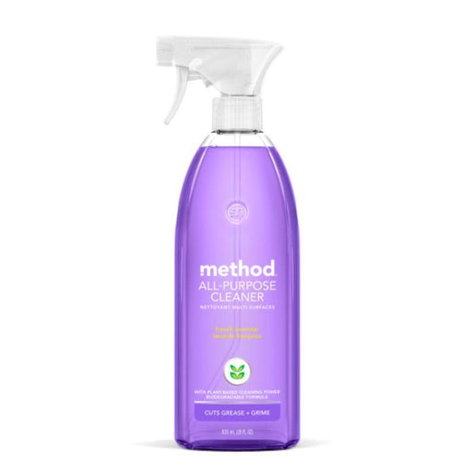 Method French Lavender Scent Organic All Purpose Cleaner Liquid 28 oz. (Pack of 8)