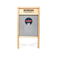 Behrens Galvanized Steel Scrub Surface Washboard 24.5 L x 12.5 W in.