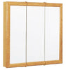 Zenith K24 24" X 26" X 4.5" Oak Framed Tri-View Medicine Cabinet
