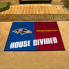NFL House Divided - Ravens / Redskins House Divided Rug