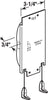 Prime-Line Silver Steel Sash Balance 0.75 in. H X 3-1/4 in. W X 6-3/8 in. L 1 pk