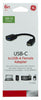 GE 0.5 ft. L USB-C to USB-A Adapter
