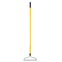 Home Plus 61 in. 14 Tine Steel Bow Rake Fiberglass Handle