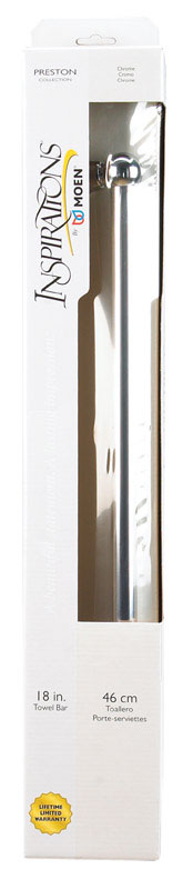 Moen Preston Chrome Towel Bar 18 in. L Zinc - Deal of The Week