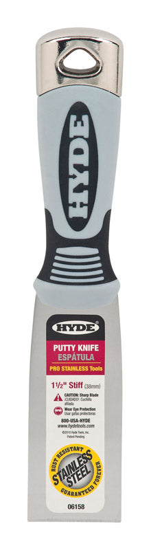 Hyde 1-1/2 in. W Stainless Steel Stiff Putty Knife (Pack of 5)