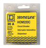 Square D HomeLine 20 amps Surge 2-Pole Circuit Breaker