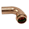 Quickfitting 1/2 in. FTG in. X 1/2 in. D Press in. Copper 90 Degree Street Elbow
