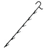 17 in. Black Metal 6 Spot Clip Strip 10 pk