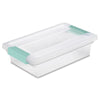 Sterilite 2.75 in. H x 6.625 in. W x 11 in. D Stackable Clip Storage Box (Pack of 6)