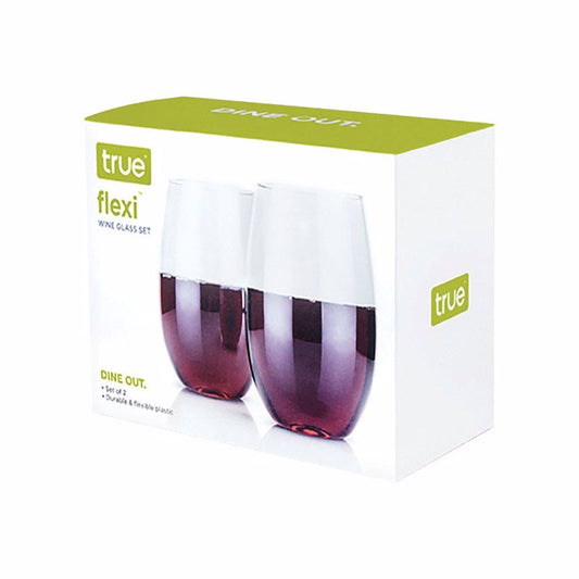 True Flexi Dine Out 8 oz. Clear Plastic Wine Glass
