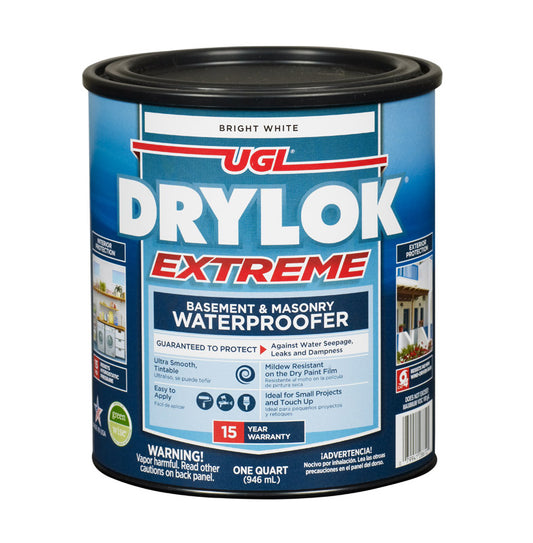 Drylok Extreme Bright White Latex Masonry Waterproof Sealer 1 qt. (Pack of 4)