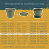 Bloem TerraPot 10.7 in. H X 12 in. D Resin Planter Living Green