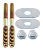 LDR Toilet Screw Set Brass Plated Steel For 1/4 in. x 3-1/2 in.