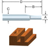 Vermont American 5/8 in. D X 5/8 Dia. x 1 in. X 2-1/16 in. L Carbide Tipped 2-Flute Straight Router