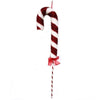 Youngcraft Red/White 3D Christmas Candy Cane Stake Table Decor (Pack of 10)
