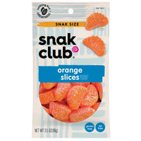 Snak Club Orange Slices Gummi Candy 3.5 oz Bagged (Pack of 12)