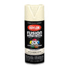 Krylon Fusion All-In-One Satin Dover White Paint + Primer Spray Paint 12 oz (Pack of 6)