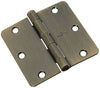 National Hardware 3-1/2 in. L Antique Brass Door Hinge 3 pk