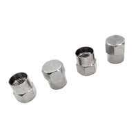 Tru-Flate Chrome 60 psi Tire Valve Cap 4 pk