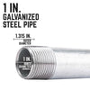 STZ Industries 1 in. MIP each X 1 in. D MIP Galvanized Steel 12 in. L Nipple