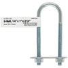Hampton 1/4 in. x 1 in. W x 3-1/4 in. L Coarse Zinc-Plated Steel U-Bolt - Deal of The Week
