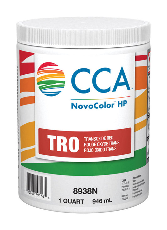 NovoColor HP CCA TR Trans Oxide Red Paint Colorant 1 qt
