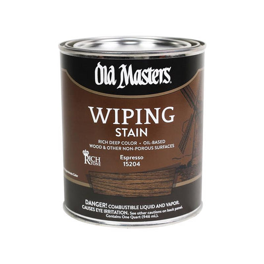Old Masters Semi-Transparent Espresso Oil-Based Wiping Stain 1 Qt.