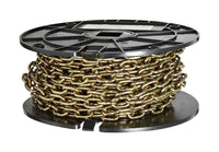 Baron 50 ft. Straight Link Steel Machine Chain 0.14 in. D X 50 ft. L