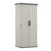 Suncast Gray Plastic Vertical Storage Shed 2 W x 2 D ft. with Floor Kit