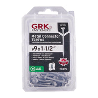 GRK Fasteners No. 9 Ga. X 1-1/2 in. L Star Washer Head W-Cut Connector Screws (Pack of 4)