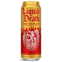 Liquid Death Peach Tea Tea 19.2 oz 1 pk (Pack of 12)