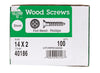 Hillman No. 14 X 2 in. L Phillips Zinc-Plated Wood Screws 100 pk
