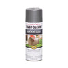 Rust-Oleum Stops Rust Gloss Gray Spray Paint 12 oz. (Pack of 6)