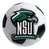 Northeastern State University Soccer Ball Rug - 27in. Diameter