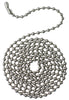 Westinghouse .011 Gauge Gray Stainless Steel Decorative Chain 1/8 in. D 36 in.