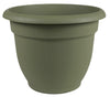 Bloem Thyme Green Resin Bell Ariana Planter 10.2 H x 12 Dia. in.