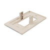 Westek LumiCover Almond 1 gang Plastic Rocker Nightlight Wall Plate 1 pk